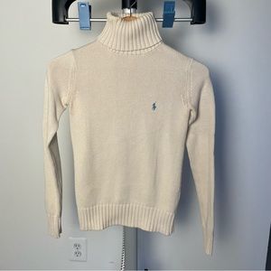 Ralph Lauren Women’s Cream turtleneck Sweater Size XS
